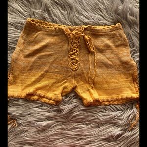 Hand made in Indonesia Rayon knit shorts